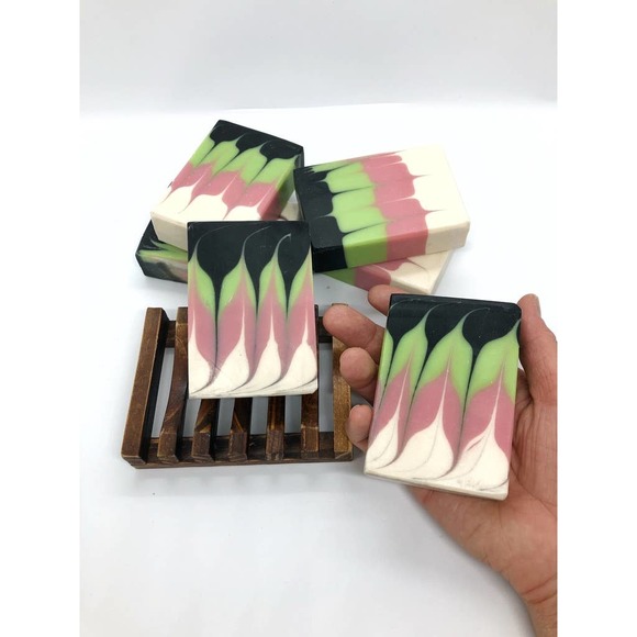 Taiwan swirl Handmade Artesan Soap with activated charcoal - Picture 6 of 9